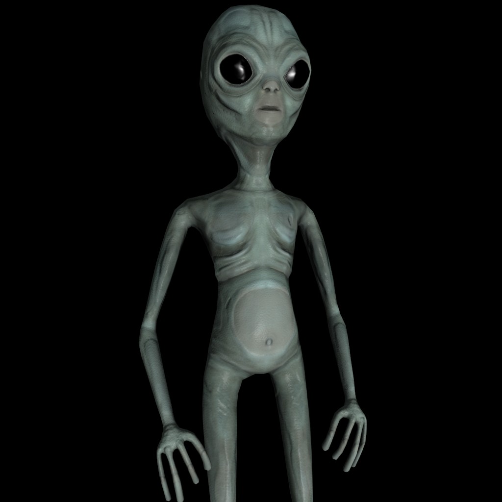 Alien low poly preview image 1
